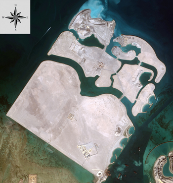 Diyar Al Muharraq from Space 
