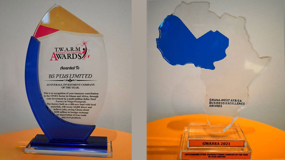 Ghana Industry: Leading Steel Manufacturer B5 Plus Limited Wins Two Prestigious Awards