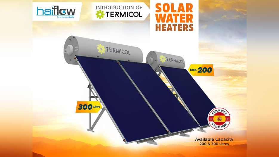Haiflow Expands Product Portfolio with Introduction of Termicol Solar Water Heaters