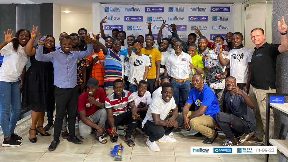 Haiflow Ghana Conducts Tiler’s Training Program in Collaboration with Permafix Industries