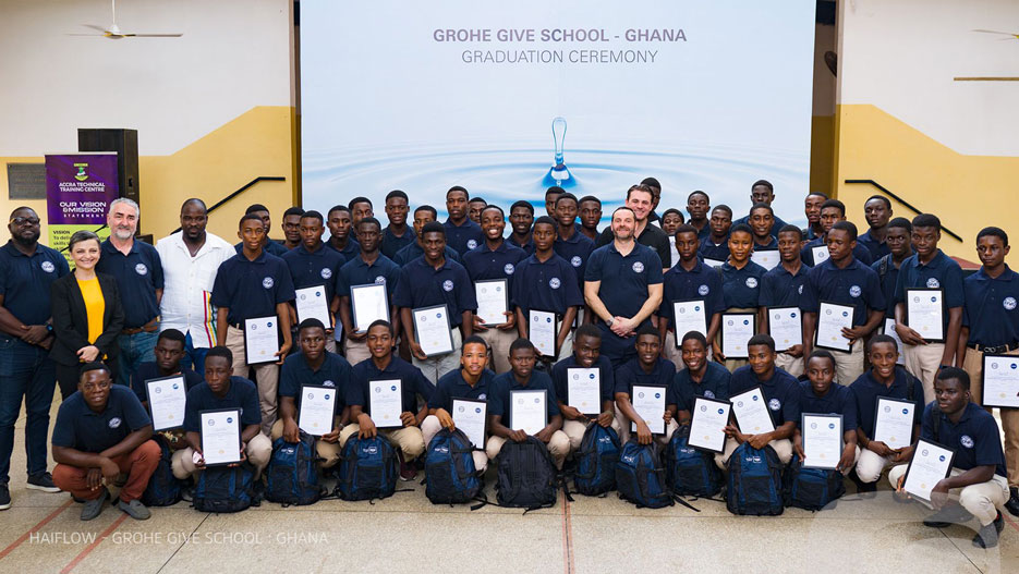 Haiflow Partners with GROHE to Support the Future Success of Young Plumbing Professionals Across Ghana