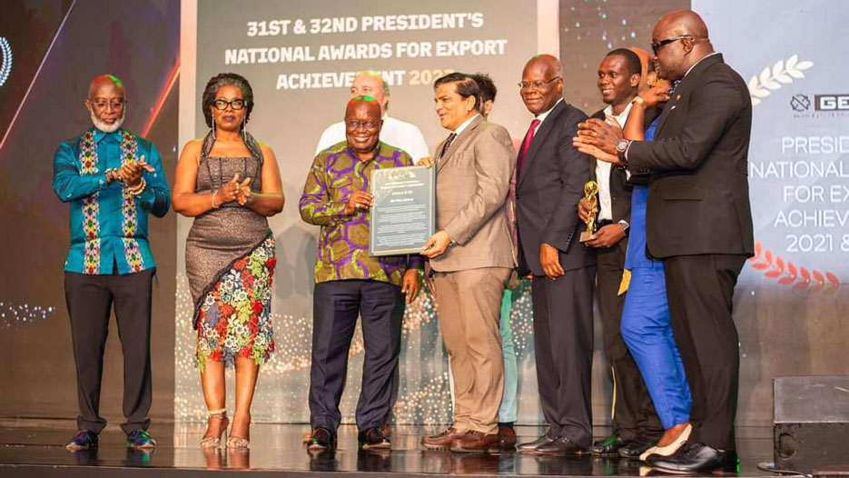 Leading Ghana Steel Manufacturer B5 Plus Clinches Consecutive Exporter of the Year Awards