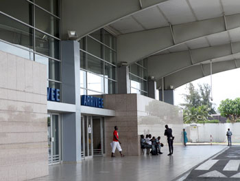 Entrance of International Airport of Abidjan