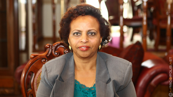Abeba Tesfaye, Managing Directress of MOAB PLC, GIRUM Food Complex