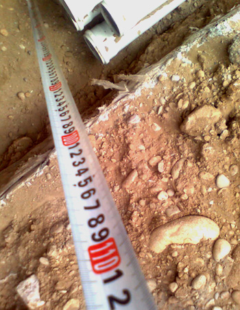Underground telecom cables in Ainkawa (Erbil, Kurdistan)