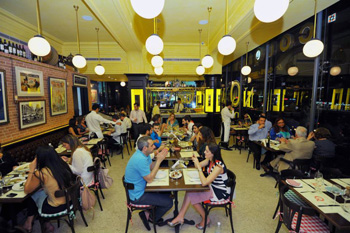 Couqley restaurant in Beirut, interior
