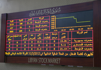 Libyan Stock Market Trading Room