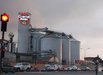 Castel beer factory in Abidjan