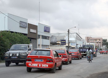 Transport in Ivory Coast - taxi