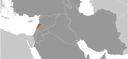 Lebanon Map